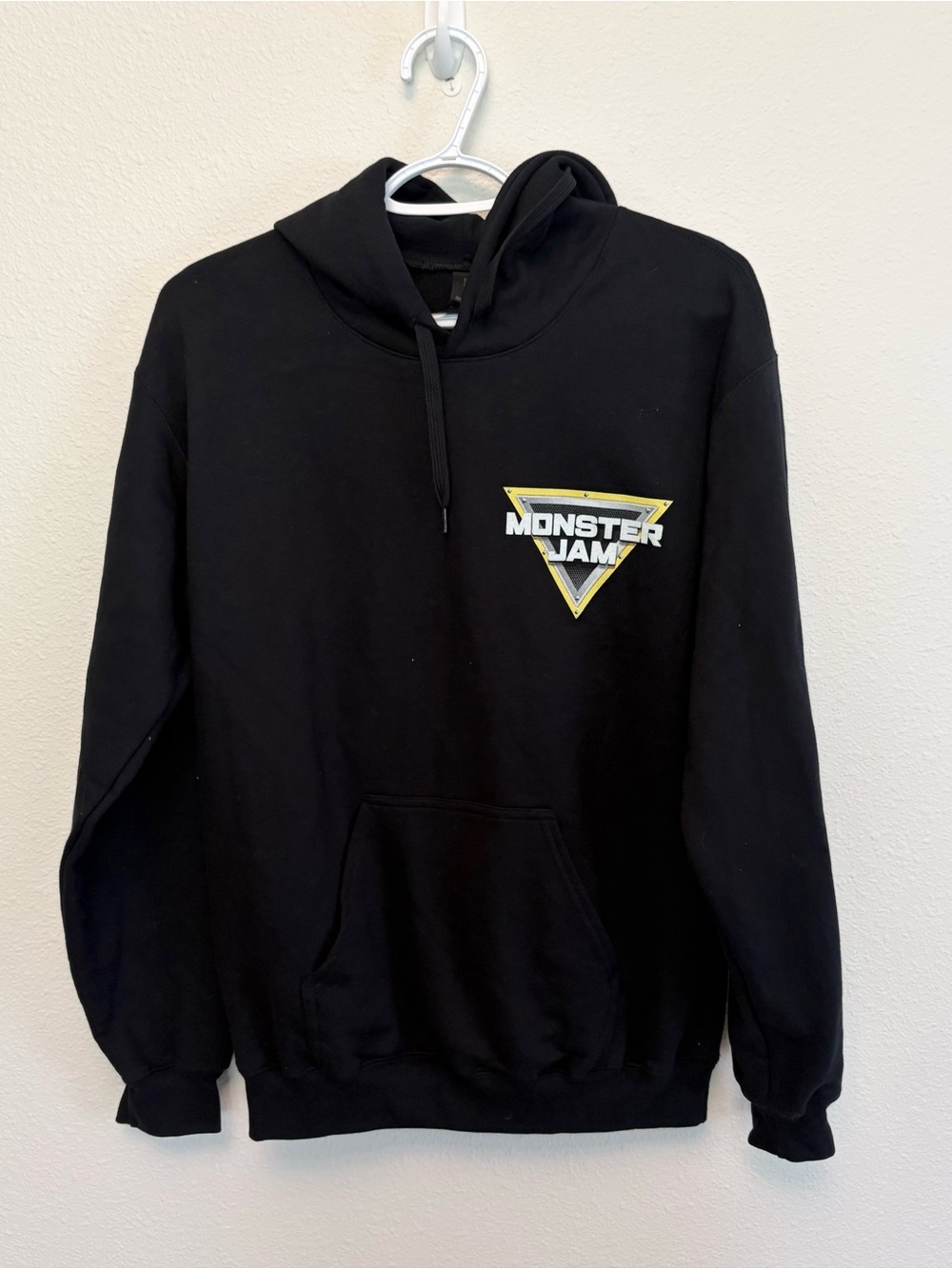 Monster Jam Men’s Pullover Hoodie Classic Black Size S Cotton Blend